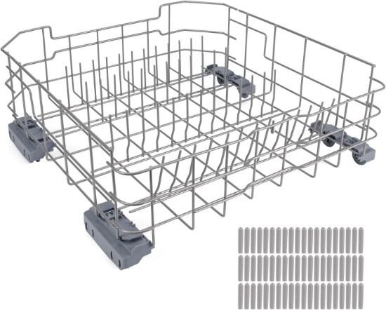 UPGRADED WD28X26099 DISHWASHER LOWER RACK FOR GE, REPLACES WD28X34744, WD28X10346, WD28X22506, ETC.