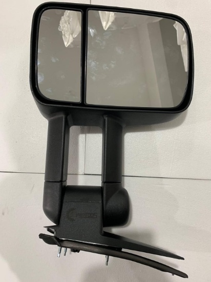 TOWING MIRROR MANUAL TELESCOPING WITHOUT HEAT AMBER LED SIGNAL LIGHT