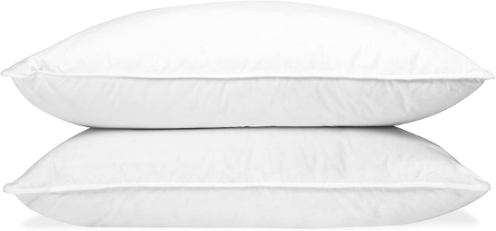 DOWN DREAMS MANCHESTER MILLS CLASSIC PILLOW - QUEEN/MEDIUM SUPPORT, 2-PACK