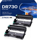 DR730 DRUM UNIT FOR BROTHER PRINTERS MFC/HL/DCP SERIES (2 PACK, NOT TONER)
