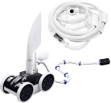 MAKHOON UPGRADE POOL SWEEPER: PRO CLEANER FOR YOUR SWIMMING POOL (FOUR WHEELS)