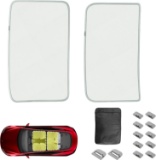 HSB COMPATIBLE TESLA MODEL 3 2024 SUNSHADE ROOF SHADES SKYLIGHT REFLECTIVE COVERS SET, GREY