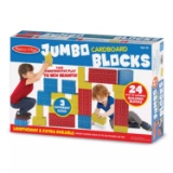 MELISSA & DOUG 24-PC. JUMBO CARDBOARD BLOCKS SET