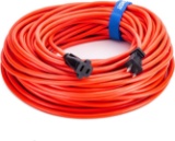 CLEAR POWER 16 GAUGE 3PRONG CORDS (16/2-2-PRONG POLARIZED, ORANGE, 100 FT)