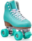 PAPAISON ROLLER SKATES FOR WOMEN SIZE 6 & MEN SIZE 5, DELUXE MICROFIBER PU LEATHER, DOUBLE ROW