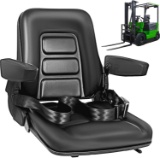 FORKLIFT/TRACTOR SEAT W/ MICRO SWITCH, ARMREST & BELT FOR MOWER, LOADER, BACKHOE, EXCAVATOR