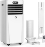 PORTABLE AC, 10,000 BTU FOR 450 SQ. FT, 3-IN-1, 24H TIMER, SLEEP MODE, WINDOW KIT INCLUDED
