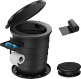 TRIPTIPS UPGRADE RETRACTABLE PORTABLE TOILET, ADJUSTABLE HEIGHT, FOLDABLE POTTY FOR CAMPING