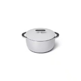 6.5 QT. GRAY CAST IRON DUTCH OVEN WITH FLAT LID