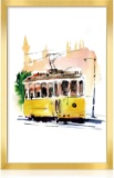 14X20 GOLD-TONE PICTURE FRAME, CLASSIC HOME OFFICE DECOR, WALL MOUNT
