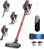 CORDLESS VACUUM CLEANER, 40KPA/450W STICK, 55 MINS RUNTIME, LED TOUCH SCREEN, ANTI-TANGLE