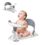 BABY BATH SEAT FOR INFANTS 6+ MONTHS, FOLDABLE, NON-SLIP WITH 4 SUCTION CUPS (C01)