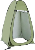 PORTABLE POP-UP PRIVACY TENT FOR SHOWER, DRESSING, SUNSHADE & CAMP TOILET - GREEN