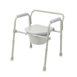 DRIVE MEDICAL FOLDING STEEL COMMODE