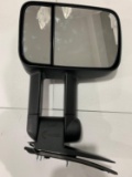 TOWING MIRROR MANUAL TELESCOPING WITHOUT HEAT AMBER LED SIGNAL LIGHT