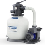 14IN SAND FILTER PUMP FOR ABOVE GROUND POOL, 2/3 HP, 3000 GPH, 6-WAY VALVE