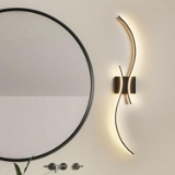 LED BATHROOM VANITY LIGHT FIXTURE, 39 INCH, MATTE BLACK, 3000K-6500K COLOR ADJUSTABLE, WALL MOUNTED