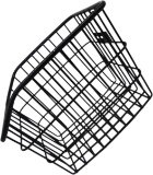 KISANGEL DETACHABLE BIKE REAR BASKET, STURDY METAL, EASY INSTALL & STORAGE, OUTDOOR USE