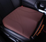 KINGPHENIX CAR SEAT CUSHION, MEMORY FOAM, FOR HEIGHT & PAIN RELIEF - BROWN