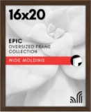 AMERICANFLAT 16X20 PICTURE FRAME - ENGINEERED WOOD, VERTICAL/HORIZONTAL DISPLAY, WALNUT