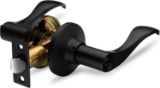 BERLIN MODISCH PRIVACY LEVER DOOR HANDLE, IRON BLACK FINISH, CLASSIC SERIES