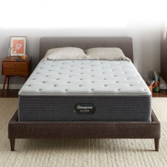 *BEAUTYREST 12" SILVER BRS900 MEDIUM-FIRM MATTRESS, KING - RETAIL: $900