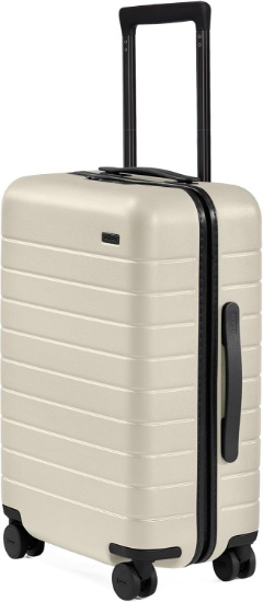 AWAY THE CARRY-ON LUGGAGE, 22-INCH LIGHTWEIGHT HARDSIDE SPINNER SUITCASE, TSA LOCK, SALT WHITE MATTE