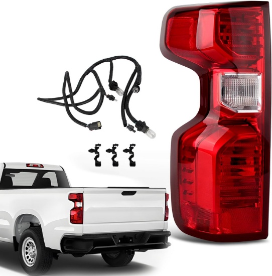 HALOGEN TAIL LIGHT FOR 2019-2026 CHEVY SILVERADO 1500 LEFT & 2020-2026 2500HD/3500HD
