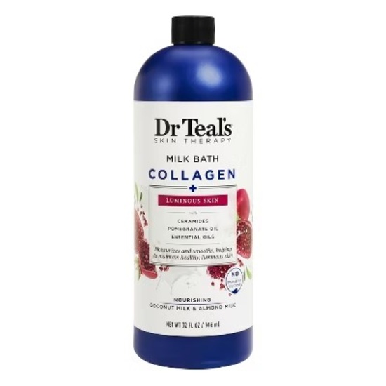 *DR TEAL'S SKIN THERAPY COLLAGEN LUMINOUS SKIN MILK BATH - 32 FL OZ