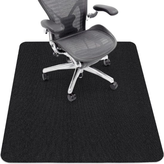 SYCOODEAL OFFICE CHAIR MAT FOR HARDWOOD/TILE FLOOR, ANTI-SLIP PROTECTOR RUG (48X36)