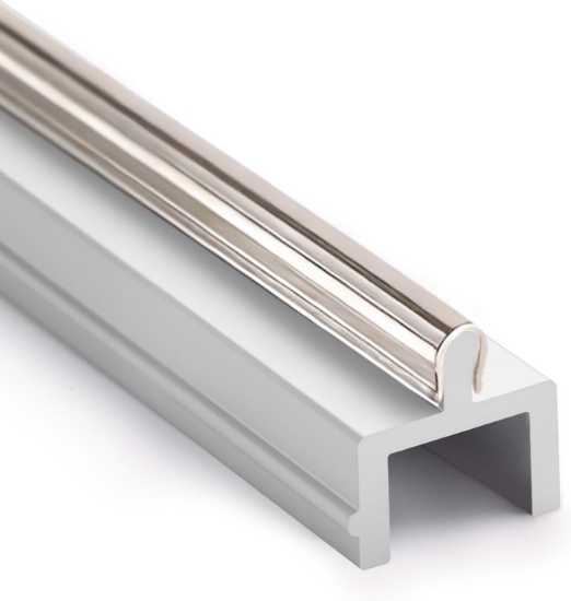 STAINLESS STEEL COVER ANODIZED ALUMINUM SLIDING SCREEN DOOR BOTTOM TRACK REPLACEMENT (72")