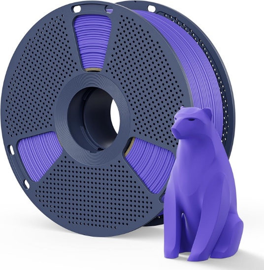 SUNLU MATTE PLA FILAMENT, 1.75MM, 1KG (2.2LBS), LAVENDER PURPLE, SMOOTH MATTE FINISH, REDUCED LAYER