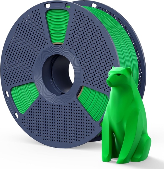 SUNLU MATTE PLA FILAMENT, 1.75MM, 1KG (2.2LBS), GREEN, SMOOTH MATTE FINISH 3D PRINTER FILAMENT