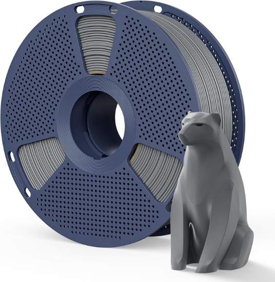 SUNLU MATTE PLA FILAMENT, 1.75MM, 1KG (2.2LBS), GREY - MATTE FINISH, REDUCED LAYER LINES, 3D PRINTER