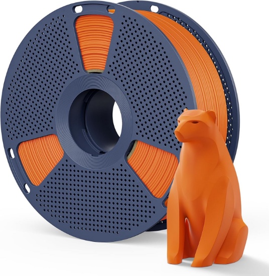 SUNLU MATTE PLA FILAMENT, 1.75MM, 1KG (2.2LB), SUNNY ORANGE - SMOOTH MATTE FINISH