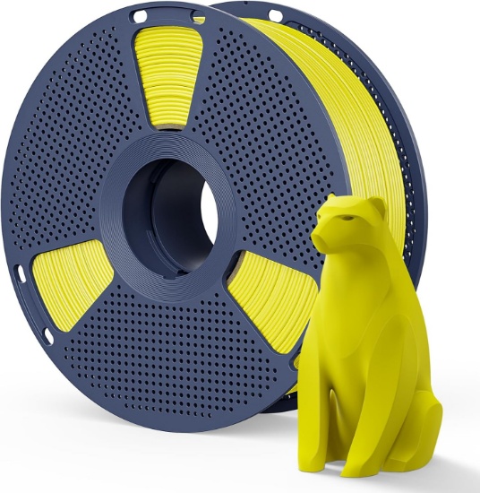 SUNLU MATTE PLA FILAMENT, 1.75MM, 1KG (2.2LBS), YELLOW 3D PRINTER FILAMENT