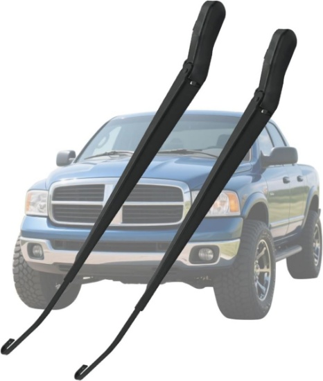 Front Windshield Wiper Arm Kit For 2002-2004 Dodge Ram 1500 2500 3500, Pn: 55077133aa, 55077132aa