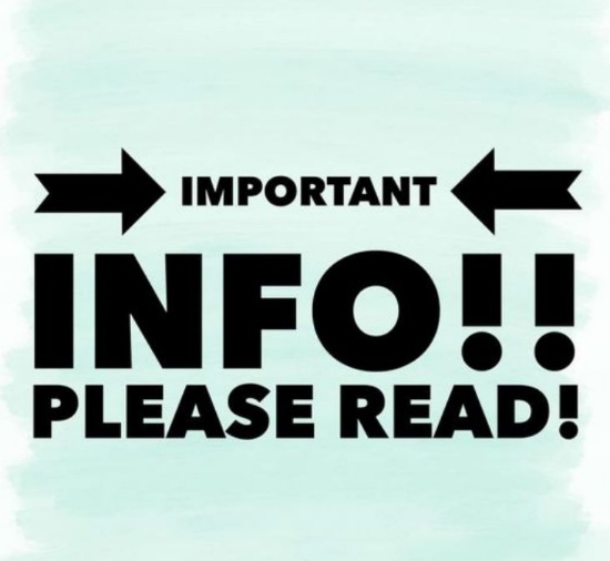 INFO LOT - PLEASE READ ** IMPORTANT** Pickup Location, Times and Other Auction Info