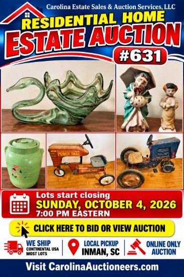 RESIDENTIAL HOME ESTATE AUCTION #631