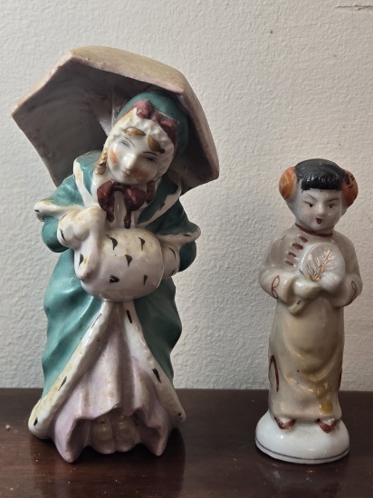 VINTAGE  STATUE MADE IN JAPAN, APPROX. 5.5"H AND 4.25"H