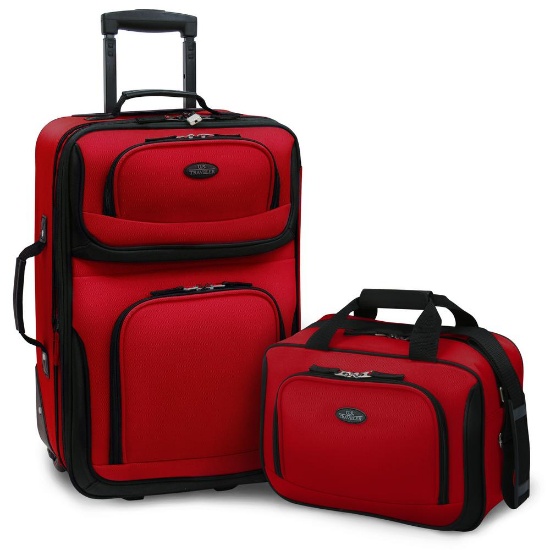*Rio 2-Piece Red Expandable Carry-On Luggage Set