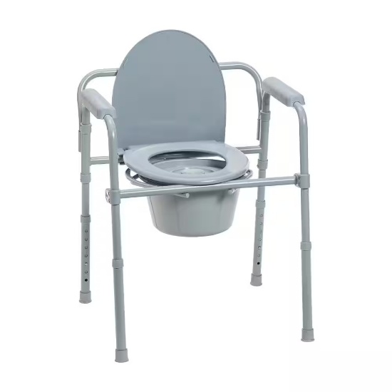 Drive Medical Folding Steel Bedside Commode