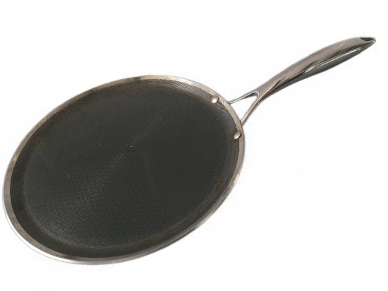 HEXCLAD 12 INCH GRIDDLE, STAINLESS STEEL