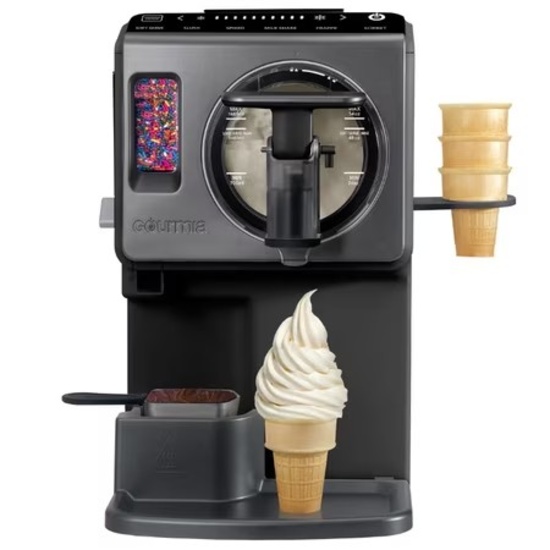 GOURMIA GSI1020 2 QT AUTOMATIC SOFT SERVE ICE CREAM & FROZEN DRINK MAKER, 6 PRESETS, COOLING