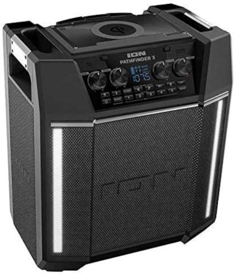 *ION PATHFINDER 3 BLUETOOTH PORTABLE SPEAKER WITH WIRELESS QI CHARGING - BLACK