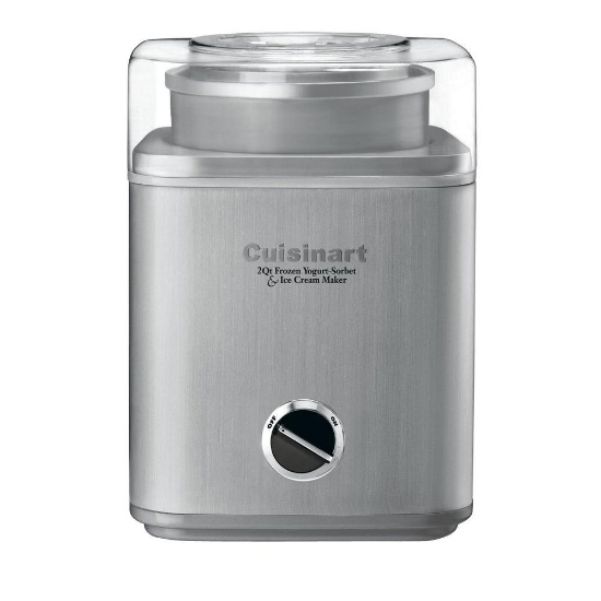 COOL CREATIONS 2 QT. STAINLESS STEEL ICE CREAM MAKER