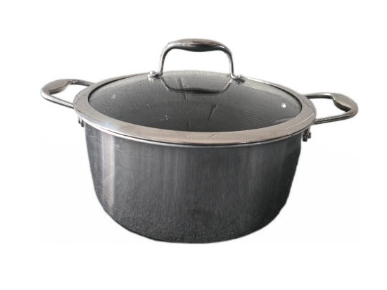 HEXCLAD HYBRID COOKWARE 8QT SAUCE PAN WITH LID