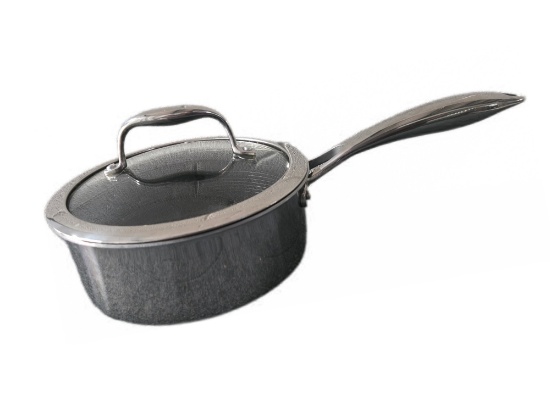 HEXCLAD HYBRID COOKWARE 4QT SAUCE PAN WITH LID