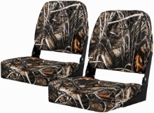 MSC FISHING FOLDING BOAT SEATS, ONE PAIR PACK (S101 CAMO)
