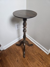 *WOOD PLANT STAND/TABLE, 29"H X 11"DIA